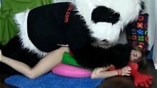 Strap on sex in the kitchen - porn video