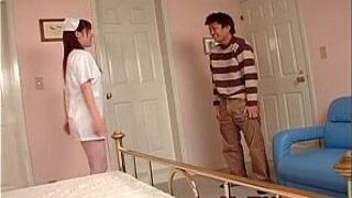 Aki Yatoh Lovely asian nurse rides - porn video