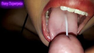 Compilation of blowjob with milk in the mouth and cum swallowing - porn video