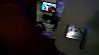 Hot brunette riding on cock - porn video