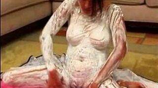 Shaving Cream Teen Fun - porn video