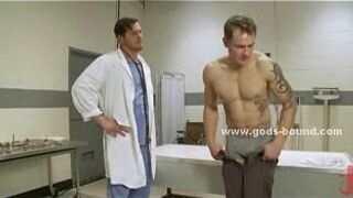 Man taking shower tied and spanked - porn video