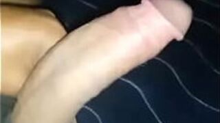 Hector shows his rich and rigid curved cock - porn video