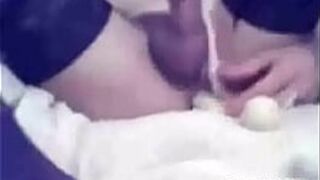 crossdresser butt plug - porn video