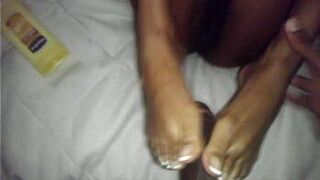 BRANDYS FOOTJOB - porn video