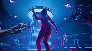 Judy X Johnny Silverhand hidden sex scene - porn video