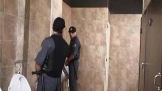 Teen and Security Guards in Shopping Toilettes - porn video