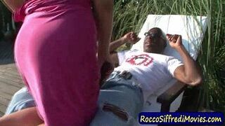 Whore sucks black cock - porn video