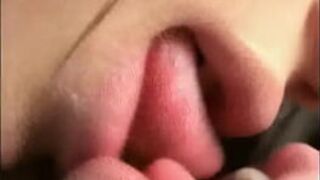 Hot Asian girls kissing - porn video