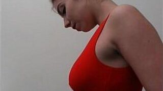 French redhead student gets her tiny ass fucked and her face cum covered - porn video